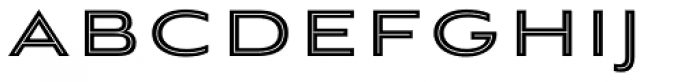 Aviano Sans Layers Centerline Reversed Font UPPERCASE