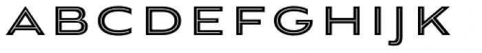 Aviano Sans Layers Centerline Reversed Font LOWERCASE