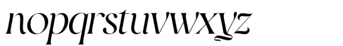 Avigna Italic Font LOWERCASE
