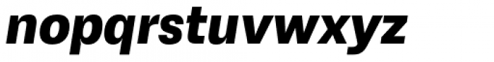 Avion Bold Oblique Font LOWERCASE