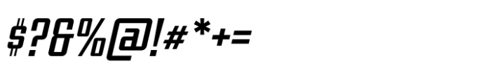 Avionic Condensed Book Oblique Font OTHER CHARS