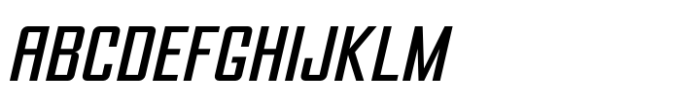 Avionic Condensed Book Oblique Font UPPERCASE
