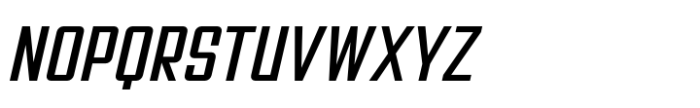Avionic Condensed Book Oblique Font UPPERCASE