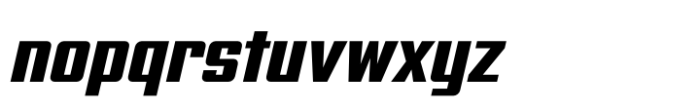 Avionic Condensed Heavy Oblique Font LOWERCASE