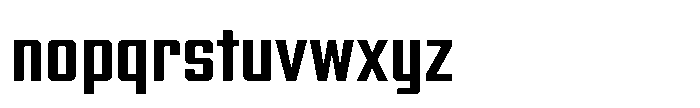 Avionic VF Font LOWERCASE