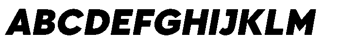 Avisa Jm Black Italic Font UPPERCASE