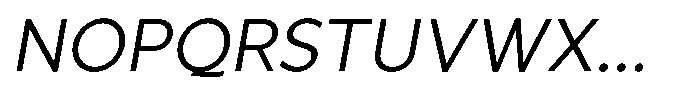 Avisa Jm Light Italic Font UPPERCASE