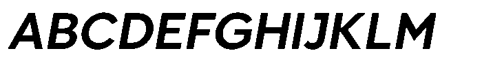 Avisa Jm Semi Bold Italic Font UPPERCASE