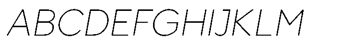 Avisa Jm Thin Italic Font UPPERCASE