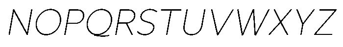 Avisa Jm Thin Italic Font UPPERCASE