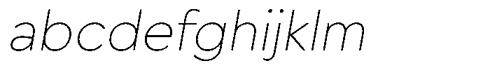 Avisa Jm Thin Italic FONT