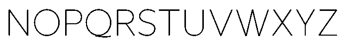 Avisa Jm Thin Font UPPERCASE