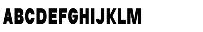Avita Black Condensed Font UPPERCASE