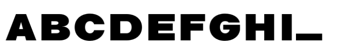 Avita Black Expanded Font UPPERCASE
