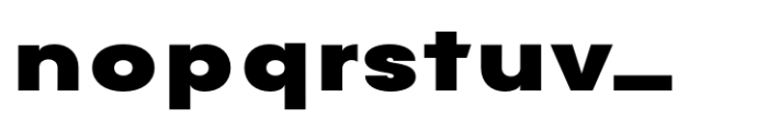 Avita Black Expanded Font LOWERCASE