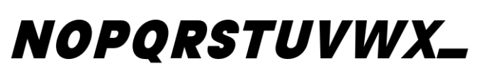 Avita Black Oblique Font UPPERCASE