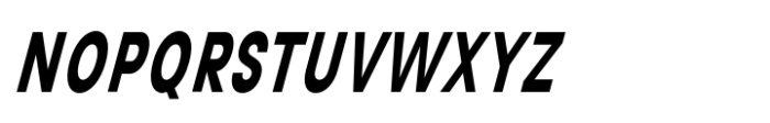 Avita Bold Condensed Oblique Font UPPERCASE