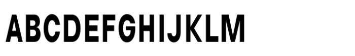 Avita Bold Condensed Font UPPERCASE