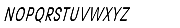 Avita Condensed Oblique Font UPPERCASE