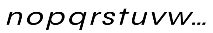 Avita Expanded Oblique Font LOWERCASE
