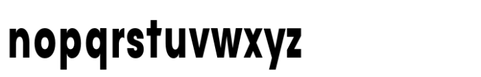 Avita Extra Bold Condensed Font LOWERCASE