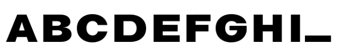 Avita Extra Bold Expanded Font UPPERCASE