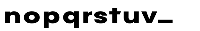 Avita Extra Bold Expanded Font LOWERCASE