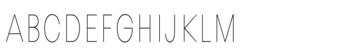 Avita Hairline Condensed Font UPPERCASE