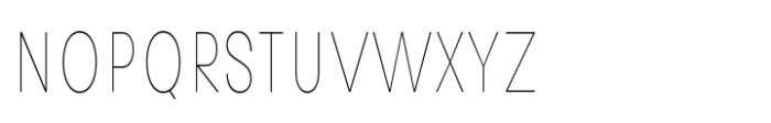 Avita Hairline Condensed Font UPPERCASE