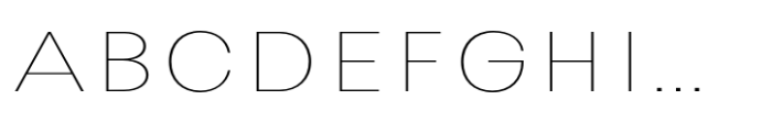 Avita Hairline Expanded Font UPPERCASE