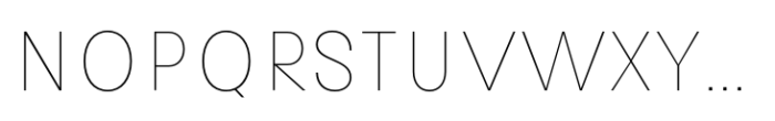 Avita Hairline Font UPPERCASE