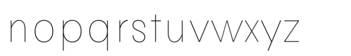 Avita Hairline Font LOWERCASE
