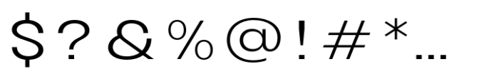 Avita Light Expanded Font OTHER CHARS