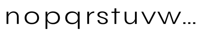 Avita Light Expanded Font LOWERCASE