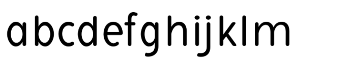 Avita Regular Rounded Font LOWERCASE