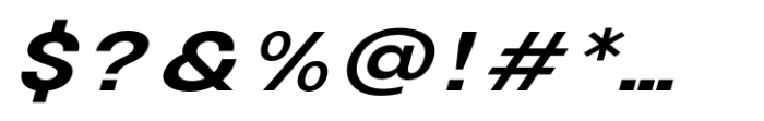 Avita Semi Bold Expanded Oblique Font OTHER CHARS