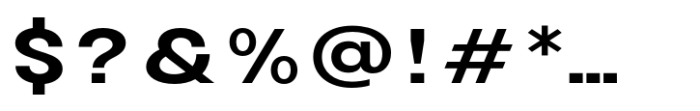 Avita Semi Bold Expanded Font OTHER CHARS
