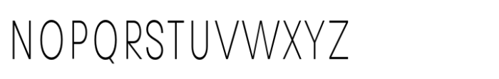 Avita Thin Condensed Font UPPERCASE