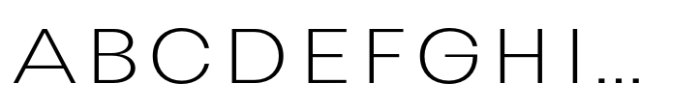 Avita Thin Expanded Font UPPERCASE