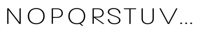 Avita Thin Expanded Font UPPERCASE