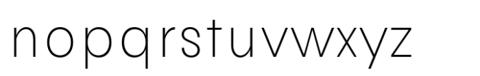 Avita Thin Font LOWERCASE