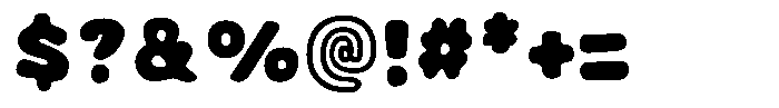Avocado Hand Fat Font OTHER CHARS