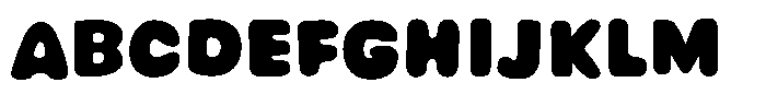 Avocado Hand Fat Font UPPERCASE