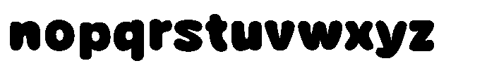 Avocado Hand Fat Font LOWERCASE