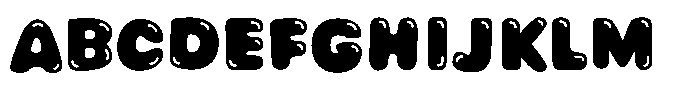 Avocado Hand Highlight Font UPPERCASE