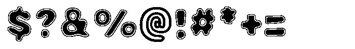 Avocado Hand Inline Font OTHER CHARS