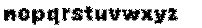 Avocado Hand Inline Font LOWERCASE