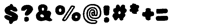 Avocado Hand Rough Font OTHER CHARS