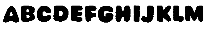 Avocado Hand Rough Font UPPERCASE