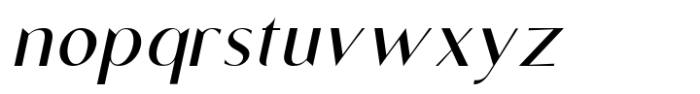 Avolus Italic Font LOWERCASE